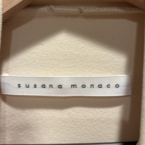 Susana Monaco Mock Neck Slashed Top, Size S - Picture 7 of 8